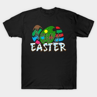 Hoppy Easter Colorful Easter Eggs T-Shirt